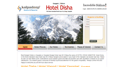 Desktop Screenshot of hoteldishagangtok.com